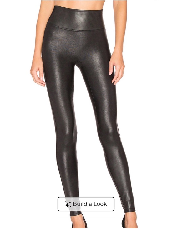 SPANX Pants - SPANX Women’s High-Waist Faux Leather Leggings - Black